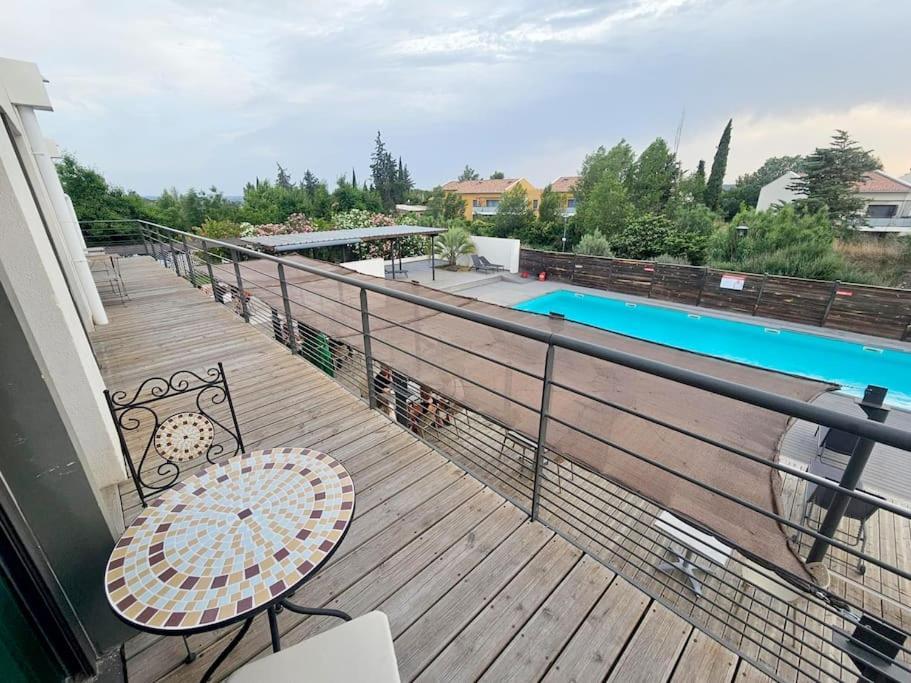 104 Douce Provence Au Calme Face A La Piscine Lägenhet Éguilles Exteriör bild